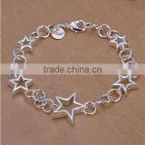 Link Chain Bracelet Star Pattern Design For Women thumbnail-1