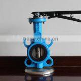 2015 TKFM Hot Sale City Heating Supply Branch Pipeline Use Low Pressure 6 Inch Wafer Butterfly Valve Handles thumbnail-1