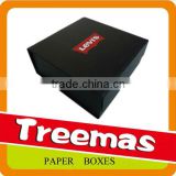 Space saving paper folding low cost box with two magnets for gift, cosmetic packaging made in China