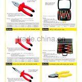 Combination Pliers With Red Insulated Handle thumbnail-2