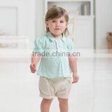 DB629 dave bella 2014 summer fashion beautiful blouses imported brand clothes cotton candy clothing brand baby girl shirts