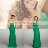 Custom Made Wholesale Spaghetti Strap A-line Rose Lining Criss Cross Draped Bridesmaid Dress 5304 thumbnail-1