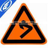 Reflective Adhesive Left Over Turn Road Sign