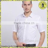 Mens Cotton Herringbone Formal Shirts/Short Sleeve Dress Shirts