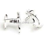 Golf Cufflinks, Sport Cufflinks, Rhodium Cufflinks thumbnail-3