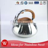 Easy to clean pour over whistling kettle stainless steel tea kettle for induction cooker