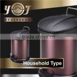 Hot Stainless Steel Mini Style Trash Can Dustbin Pedal Trash Can