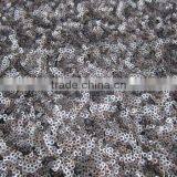 Two Tone Allover Spangle Sequin Embroidery Net Fabric for Dress-grey thumbnail-1