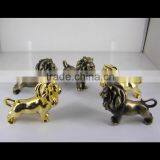3D Metal Black Lion Figurine/metal Animal Figurine With Nickle Plated thumbnail-4