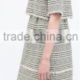 2015 Summer Jacquard Round Neck With Back Opening Fashion and Casual Dresses - SYK15019 thumbnail-3