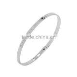 Memories Bangles With Customize Design Word 'FOREVER FRIENDS' With 4mm/7mm Width thumbnail-1