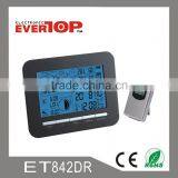 DIGITAL LCD CLOCK WITH BAROMETER AND BLUE BACKLIGHT ET842DR