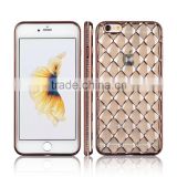C&T 3D Sparkling Glitter Clear Diamond Grid Soft TPU Plating Mobile Phone Case for iPhone 6S                        
                                                Quality Choice