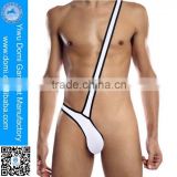 Charming men one shoulder sex g-string tiny briefs micro bikini