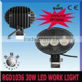 30w,2450LM 9-32v automobile led working light RGD1036 work light for bus truck motorcycle heavy duty train boat