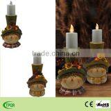 Polyresin Scarecrow Figurine Led Solar Candle Light for Autumn Harvest Festival Decoration thumbnail-1