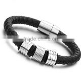2014 Fashion New latest Trends Leather Magnetic Bracelet