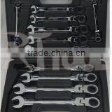 American Type Combiantion Adjustable Ratchet Wrench Set