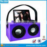 Wireless Bluetooth Boombox 2x5W Deep Bass Wireless Boombox Wooden Speaker thumbnail-4