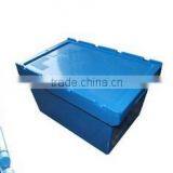60L/62L Sale Plastic Turnover Boxes With Cover,Stackable Plastic Logistic Boxes,Plastic Box With Higed Lid thumbnail-3
