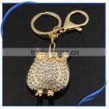 Fashion Classic Promotion Fat Owl Custom Shaped Metal Keychain