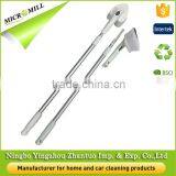 Triangle Rotating Detachable Aluminium Pole Long Handle Scalable Telescopic Plastic Floor Brush for Tile thumbnail-3
