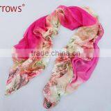 Good Quality Imitated Silk Fabric Women Ladies Scarf Shawls Wraps Poncho for Decoration Seaside thumbnail-3