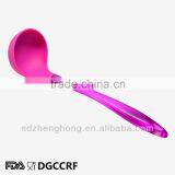 Food Grade Kitchen Utensils Silicone Soup Ladle With PS Handle