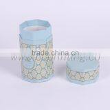 Foldable Round Shape Paper Tea Box Bule Paperboard Gift Box Tea