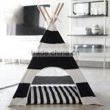 New Stripe and Dot Luxury Dog Teepee Bed Tent House for Vats Pet Carrier Cage Play Tunnel thumbnail-5