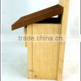 New Designed Unfinished Environmental Wooden Bird House Wholesale thumbnail-3