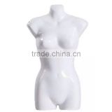 Plastic Glossy White Female Torso Mannequin Display For Sale With Arms
