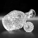 Clear Decorative Red Wine Decanter Glass Wine Bottle With Crystal Cork thumbnail-3