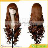 80 cm Long Fashion Synthetic Colorful Red Purple Brown Black Party Cosplay Hair Wigs thumbnail-4