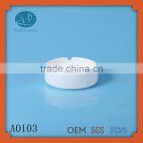 Wholesale White Ceramic Round Cigar Car Portable Ashtray,Ceramic Material and Smokeless Type Ceramic Ashtray for Promotion thumbnail-1