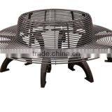 Cast Iron Street Leisure Long Bench With Back thumbnail-2