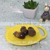 Made in China Stocked Dinnerware Yellow Ceramic Dish thumbnail-5