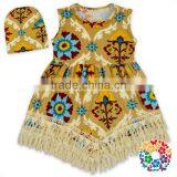 Little Girls Wedding Brown Halter Dresses Flower Western Dresses Women Summer thumbnail-1