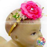 Fashion Flower Girl Weeding Hair Accessary Posh Flower Top Baby Headband thumbnail-5