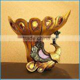 Hot Resin Peacock Fruit Bowl, Resin Statues thumbnail-1