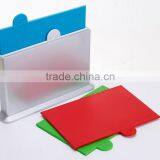4pcs pp Cutting Board Set With ABS Holder for Kitchen