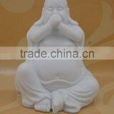 White Porcelain Buddha Statue Fragrance Oil Burner With Tealight Candle thumbnail-1
