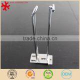 4"Pegboard Slatwall Double Loop Hook for Shop Accessory Chromed Finish - Pack of 100 thumbnail-4