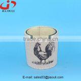 New Design With Non Woven Fabric Cover Glass Cup Planter, Nursery Pot thumbnail-4