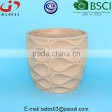 Wave Patterned Ceramic Succulent Pot Matte Flower Pot thumbnail-3