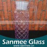 Colored Glass Bottle With Handle Glass Water And Juice Bottle thumbnail-1