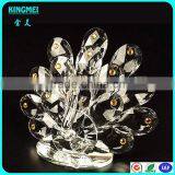 Optical Glass Beautiful Clear Crystal Peacocks For Premium Gifts thumbnail-2