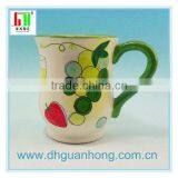 Hand Painted Ceramic Mug With Handle thumbnail-1