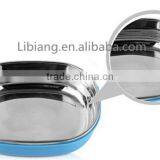 Wholesale Three-layer Stainless Steel Lunch Box and Practical Messtin in Three Color thumbnail-4