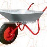 WB6204 100L Dual Wheel Metal Wheelbarrow for Russia thumbnail-1